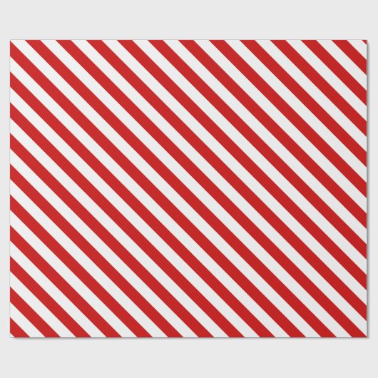 Rood en wit gestreept kerstpapier. cadeaupapier (Vlak)