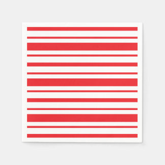 Rood en Wit Gestreept Servet