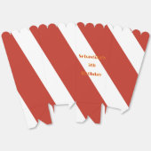 Rood en wit gestreepte popcorn bedankdoosjes (Ongevouwen)