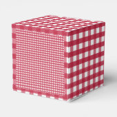 Rood en wit Gingham Bedankdoosjes (Achterkant)