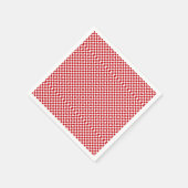 Rood en wit Gingham gecontroleerd Servetten (Hoek)