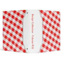 Rood en wit Gingham gepersonaliseerd Multomap