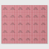 Rood en wit gingham - HAMbyWG-pakpapier Cadeaupapier (Vlak)
