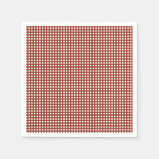 Rood en wit Gingham Servet