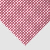 Rood en wit Gingham Tissuepapier (Detail)