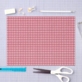 Rood en wit Gingham Tissuepapier (Craft)