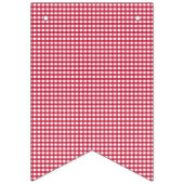 Rood en wit Gingham. Vlaggetjes (Derde vlag)