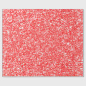 Rood en wit glitter cadeaupapier (Vlak)