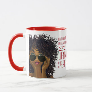 Rood en wit Grieks Sorority Gift Mok