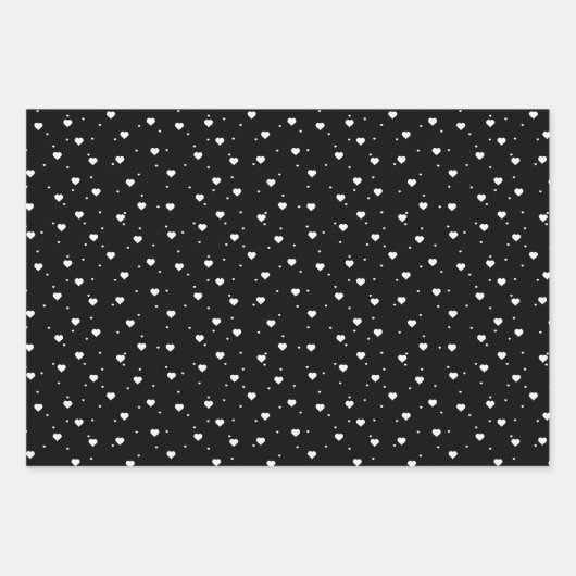 Rood- en wit-hartritme, aangepaste achtergronden inpakpapier vel (Voorkant 2)