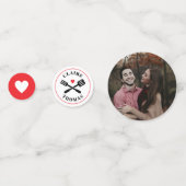 Rood en Wit Ik Doe BBQ Verloving Douche Confetti (Voorkanten)