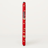 Rood en wit Japans Cherry Blossom Pattern Case-Mate iPhone Case (Achterkant / rechts)