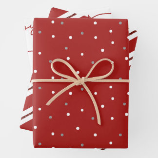 Rood en Wit Kerst Variety Wrapping Paper