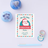 Rood en wit kerstfeest flyer (Enkel)