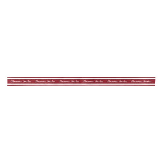 Rood en wit kerstlint lint (Voorkant)