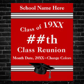 rood en wit, klasse reünie Posters Perfect Poster