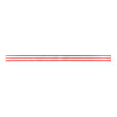 Rood en Wit Klein Horizontaal Streepjeslint Lint (Voorkant)