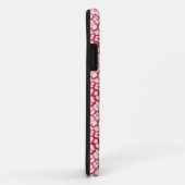 Rood en wit luipaardprint Case-Mate iPhone case (Achterkant/rechts)