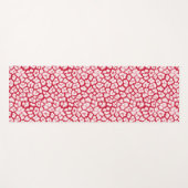 Rood en wit luipaardprint yogamat (Voorkant (horizontaal))