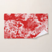 Rood en Wit Marmer abstract Bad Handdoek (Handdoek)