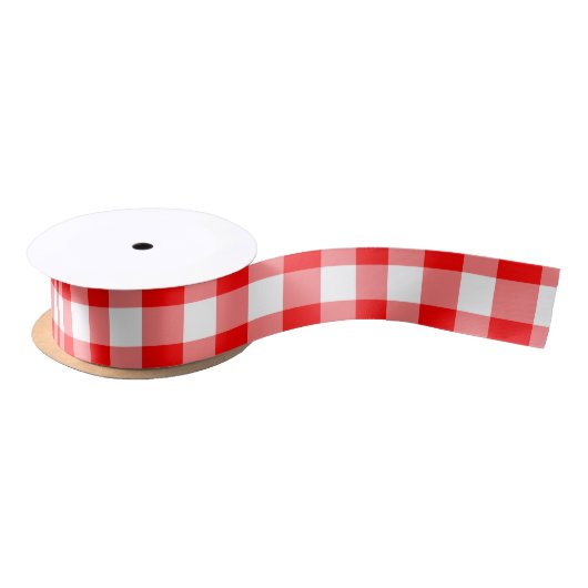 Rood en Wit Medium Size Gingham Checks Lint (Spoel)