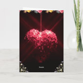 Rood en wit Modern Happy Jubileum Groet Kaart (Achterkant)