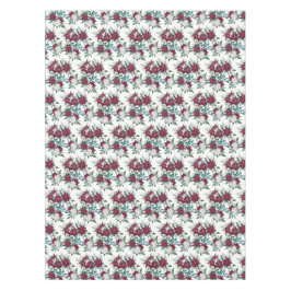 Rood en Wit Poinsettia Bouquet Patroon Tafelkleed