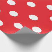 Rood en wit poka dots ompakken papier van 30 x 6 i (Hoek)