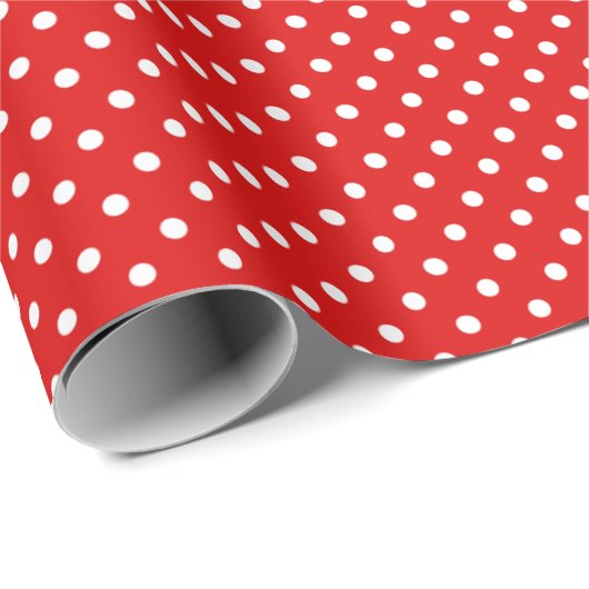 Rood en wit pokdot papier (Rol Hoek)