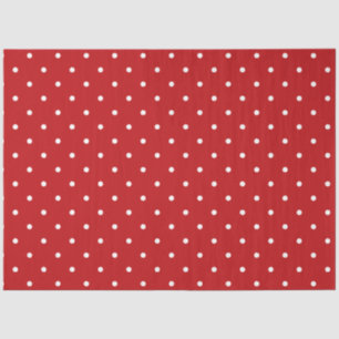Rood en wit Polka Dot Tissue Paper Tissuepapier