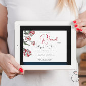 Rood en wit Rembrandt Tulpen Kaart