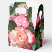 Rood en Wit Roos Bloemen Party Cake Favor Box Bedankdoosjes (Geopend)