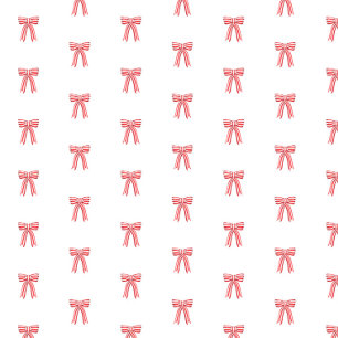 Rood en Wit Satijn Bogen Rood Candy Cane Stripe Bo Tissuepapier