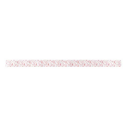 Rood en wit satijnlint lint (Voorkant)