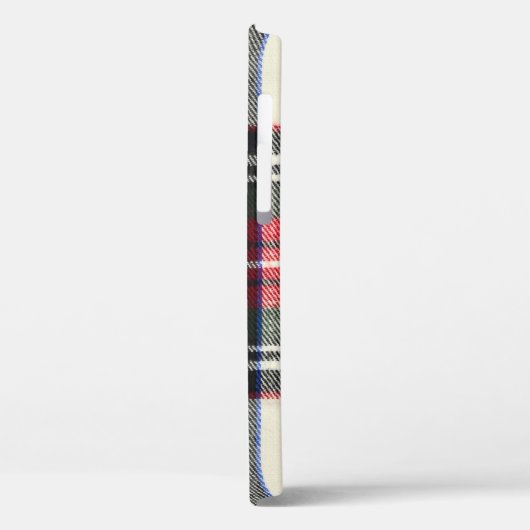 Rood en wit Schotse tartan plaid. Case-Mate iPhone Case (Achterkant / Links)
