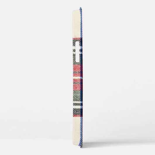 Rood en wit Schotse tartan plaid. Case-Mate iPhone Case (Achterkant / Rechts)