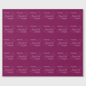 Rood en wit Script Class of 2025 Afstuderen Cadeaupapier (Vlak)
