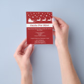 Rood en wit Sinterpeuter - Sinterklaas voor hire Flyer (Hand)