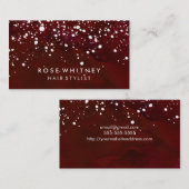 Rood en wit sneeuwcreatief Visitekaartje (Voorkant / Achterkant)