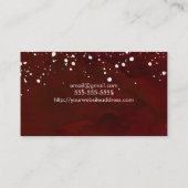 Rood en wit sneeuwcreatief Visitekaartje (Achterkant)