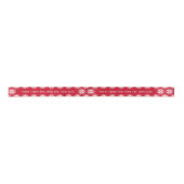 Rood en Wit Sneeuwvlok Custom Vrolijk Kerstfeest Lint (Voorkant)