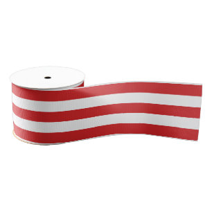Rood en wit snoep Cane Stripes Kerstvakantie Grosgrain Lint