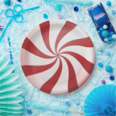 Rood en wit Snoep Papieren Borden Papieren Bordje (Feest)