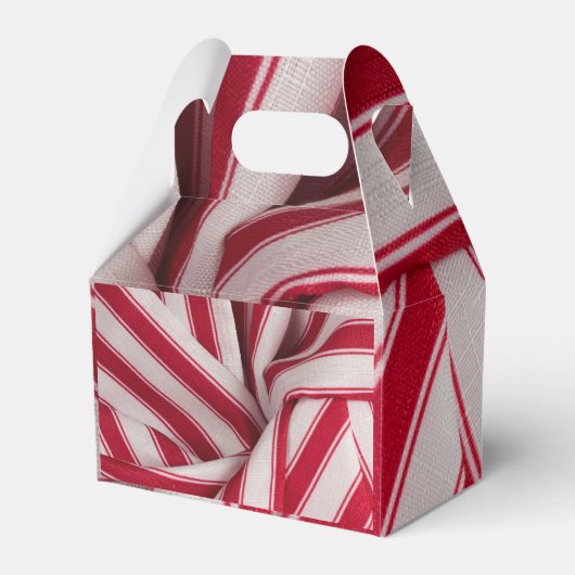 Rood en wit snoep strepen bedankdoosjes (Voorkant Zijde)