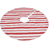 Rood en wit Snoep strepen Kerstboom Rok (Gekanteld)