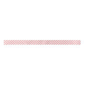 Rood en wit snoepriet diagonale streep patroon lint (Voorkant)