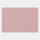 Rood en wit speldenstang inpakpapier vel (Voorkant 2)