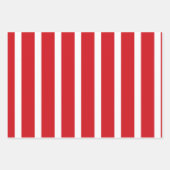 Rood- en wit strempatroon inpakpapier vel (Voorkant)