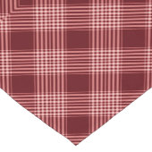 Rood en wit Tartan Korte Tafelloper (Hoek)
