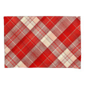 Rood en wit tartan kussensloop (Voorkant)